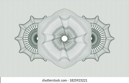 Rosette de pasaportes verdes. Ilustración vectorial. Detallado 