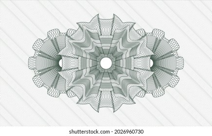 Rosette de pasaportes verdes. Ilustración vectorial. Detallado 