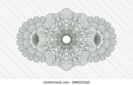 Rosette de pasaportes verdes. Ilustración vectorial. Detallado 