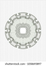 Green passport style rosette