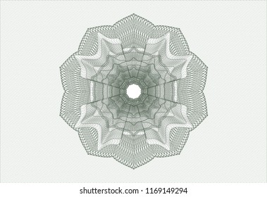 Green passport style rosette
