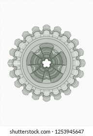 Green passport style rosette