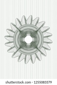 Green passport style rosette