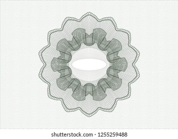 Green passport style rosette