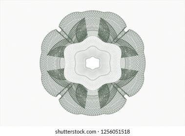 Green passport style rosette