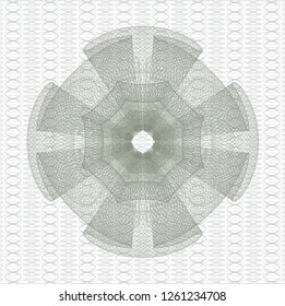 Green passport style rosette