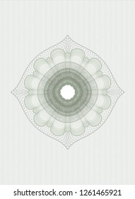 Green passport style rosette