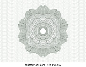 Green passport style rosette
