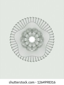 Green passport style rosette