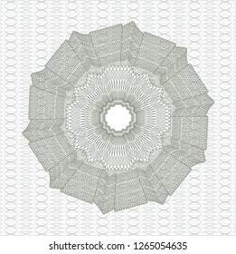 Green passport style rosette
