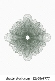 Green passport style rosette