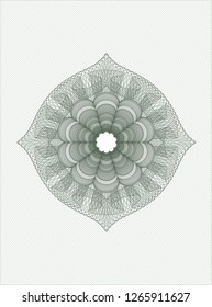 Green passport style rosette