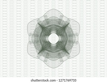 Green passport style rosette