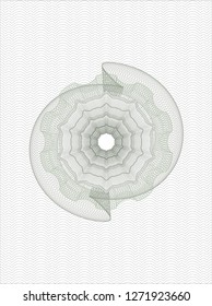 Green passport style rosette