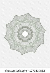 Green passport style rosette