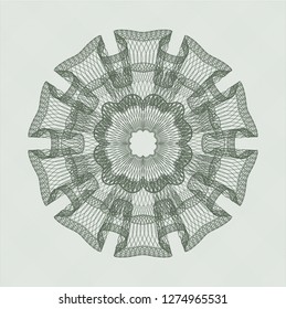 Green passport style rosette