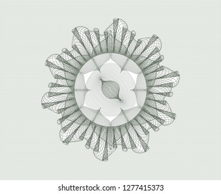 Green passport style rosette