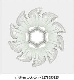 Green passport style rosette