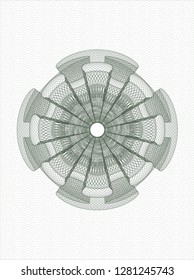 Green passport style rosette