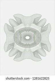Green passport style rosette