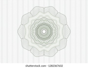 Green passport style rosette