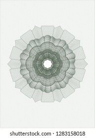 Green passport style rosette