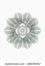 Green passport style rosette