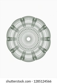 Green passport style rosette