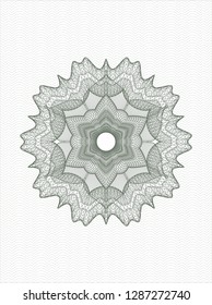 Green passport style rosette