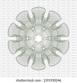 Green passport style rosette