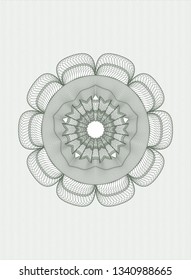 Green passport style rosette
