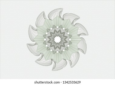 Green passport style rosette