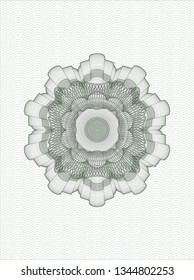Green passport style rosette