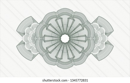 Green passport style rosette