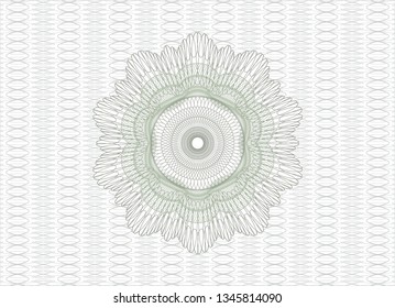 Green passport style rosette