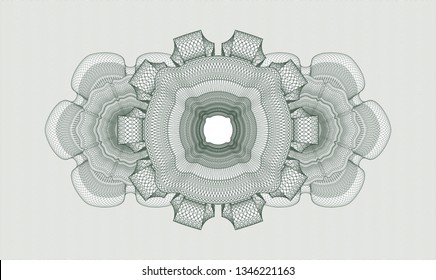 Green passport style rosette