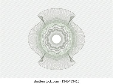 Green passport style rosette
