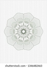 Green passport style rosette