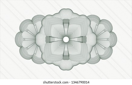 Green passport style rosette