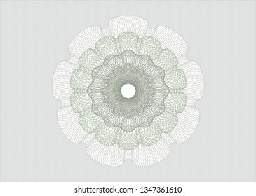 Green passport style rosette
