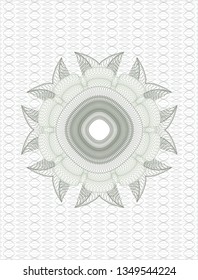 Green passport style rosette