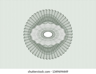 Green passport style rosette