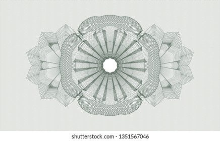 Green passport style rosette