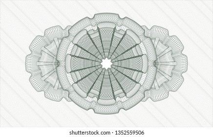 Green passport style rosette