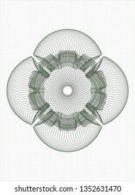 Green passport style rosette