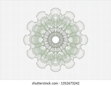 Green passport style rosette