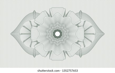 Green passport style rosette