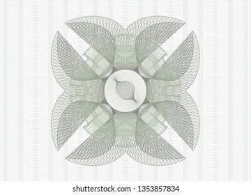 Green passport style rosette