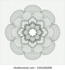 Green passport style rosette