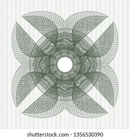 Green passport style rosette